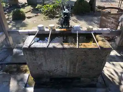 帯解寺の手水舎