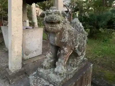 神明神社の狛犬