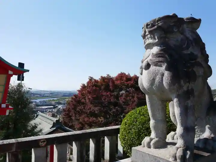 足利織姫神社の狛犬