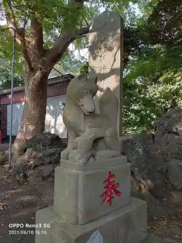 小栗原稲荷神社の狛犬