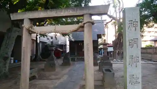 結城神明神社の鳥居