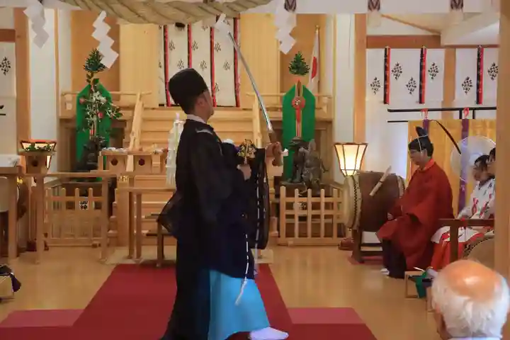 阿久津「田村神社」(郡山市阿久津町)旧社名:伊豆箱根三嶋三社の神楽