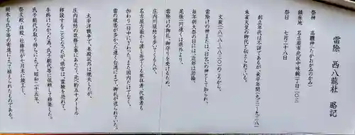 西八龍社の歴史