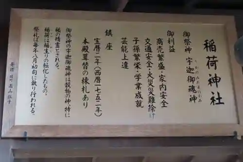 稲荷神社の歴史