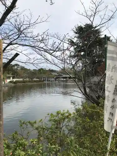 旗上弁財天社の景色