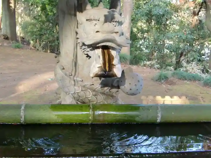 阿夫利神社の手水舎