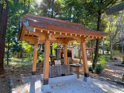 三ケ尻八幡神社の手水