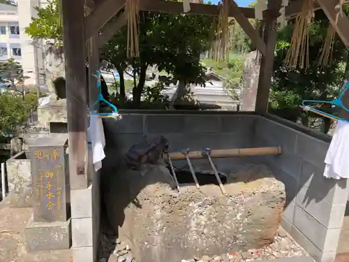 國津意加美神社の手水