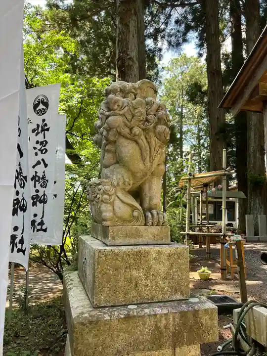 坪沼八幡神社の狛犬