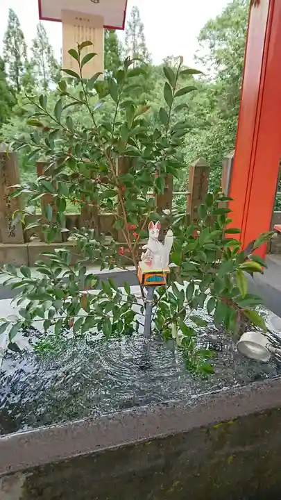 扇森稲荷神社の手水舎