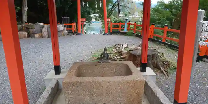 櫟谷宗像神社(松尾大社摂社)の手水舎