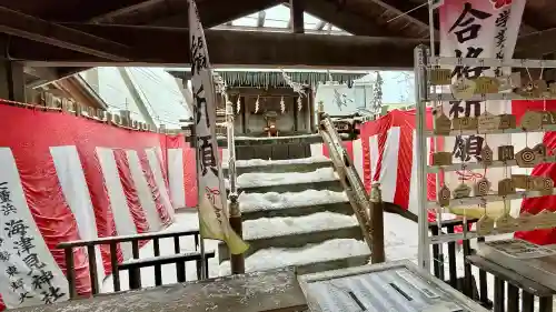 七重浜海津見神社の{uncategorized: "未分類", other: "その他", undefined: "問題あり", building: "その他建物", grave: "お墓", sacred_gate: "鳥居", guardian: "狛犬", statue: "像", buddha: "仏像", history: "歴史", nature: "自然", garden: "庭園", animal: "動物", pagoda: "塔", temizu: "手水舎", mountain_gate: "山門・神門", sanctuary: "本殿・本堂", subordinate: "末社・摂社", art: "芸術", scenery: "景色", jizo: "地蔵", ema: "絵馬", goshuin: "御朱印", omikuji: "おみくじ", items: "授与品その他", amulet: "お守り", goshuincho: "御朱印帳", eats: "食事", festival: "お祭り", votive_dance: "神楽", shichigosan: "七五三参", wedding: "結婚式", experience: "体験その他", initially: "初詣", around: "周辺", anti_infection: "感染症対策"}