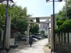 中道八阪神社の鳥居