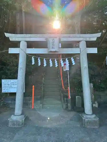 落川大宮神社の鳥居