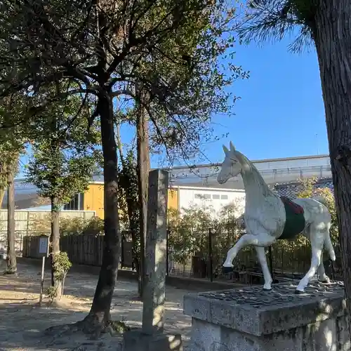 白山神社（松河戸町）の狛犬