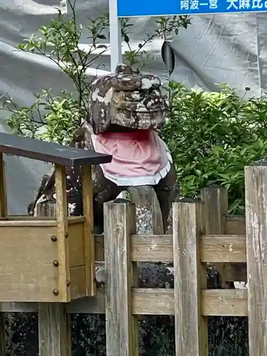 大麻比古神社の狛犬