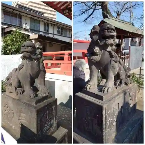 越谷香取神社の狛犬