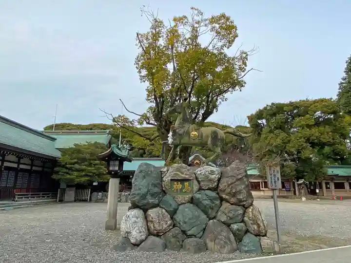 真清田神社の狛犬