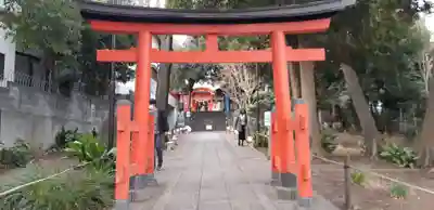 自由が丘熊野神社の鳥居