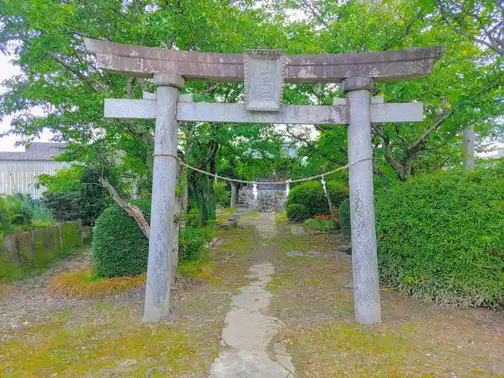 山王社(観音堂屋敷)の鳥居