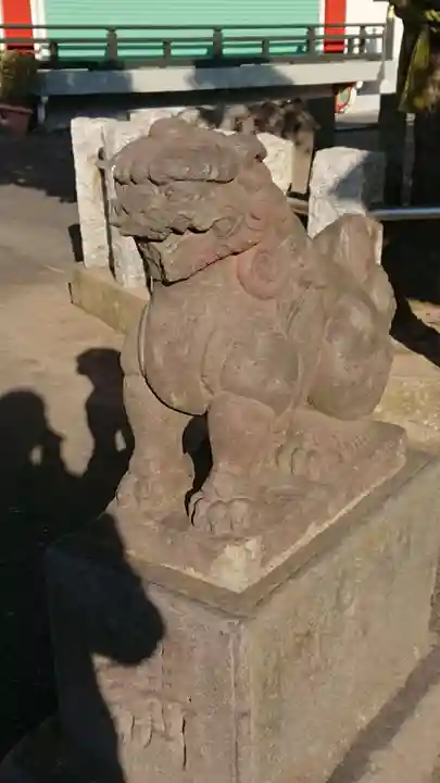 多摩川諏訪神社の狛犬