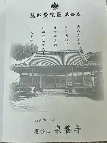 泉養寺の御朱印 2026年01月