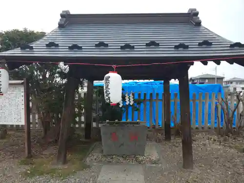 祖母井神社の手水舎