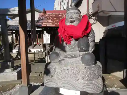 千住神社の像