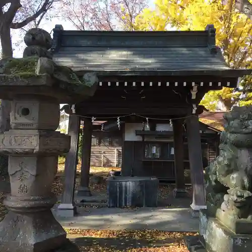 諏方神社の手水