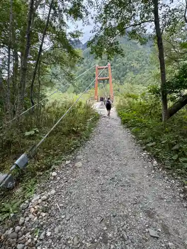 穂高神社奥宮の周辺