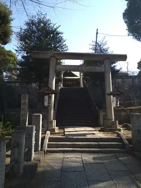 西向天神社の鳥居