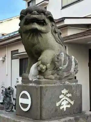 十寄神社の狛犬