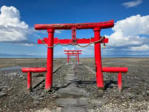 大魚神社　海中鳥居の鳥居