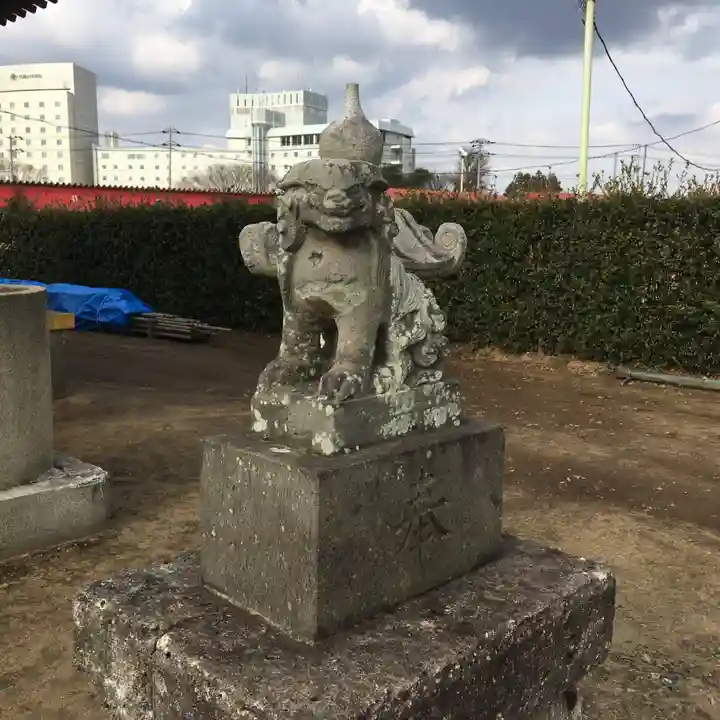 側高神社の狛犬