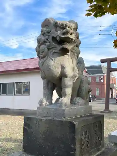 空知沿岸交通神社の狛犬