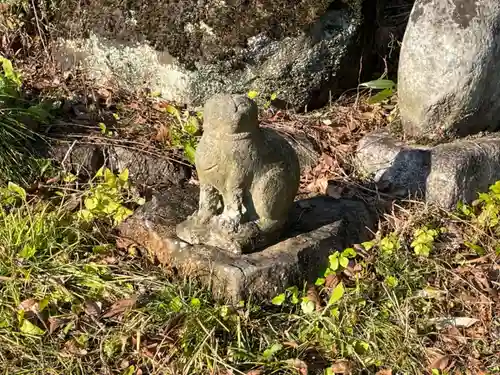 熊田坂温泉神社の狛犬