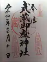 武蔵御嶽神社の御朱印