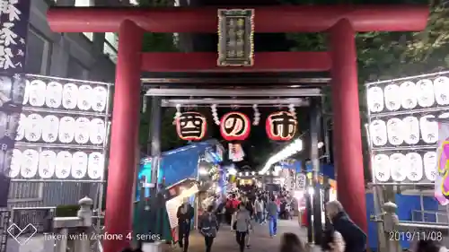 市守大鳥神社の鳥居