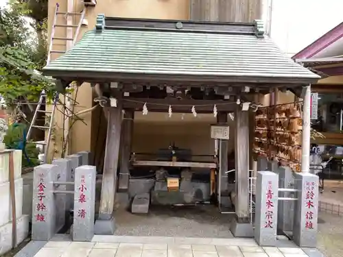 菊名神社の手水舎