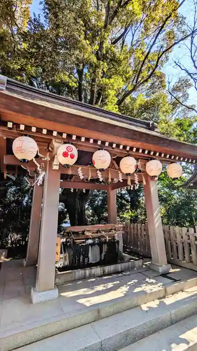 検見川神社の手水舎