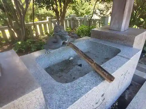 龍口明神社の手水舎