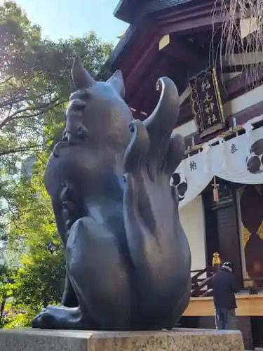 稲毛神社の狛犬