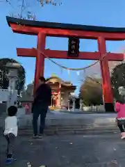 加波山神社真壁拝殿の鳥居