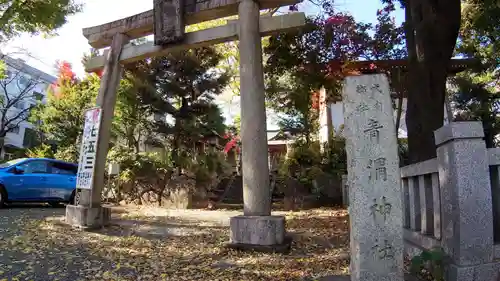 青渭神社の鳥居