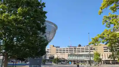 鉄道神社の景色