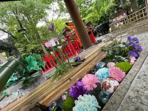 新田神社の手水舎