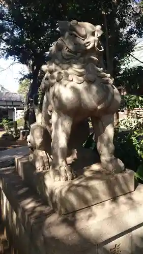 奥澤神社の狛犬