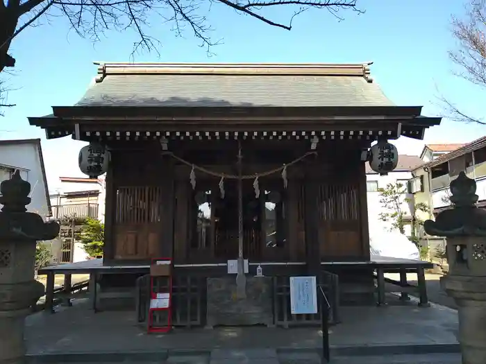 天沼熊野神社の本殿