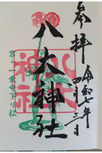 八大神社の御朱印 2025年11月