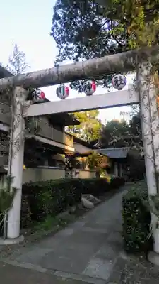 中野氷川神社の鳥居